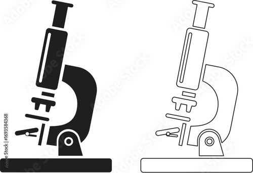 lab microscope vector illustration