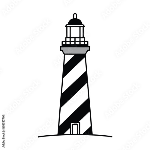 lighthouse vector art lighthouse silhouette icon