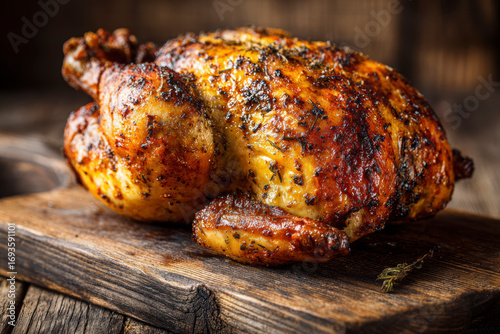 Wallpaper Mural Roasted Whole Chicken with Herbs – AI Generative Torontodigital.ca