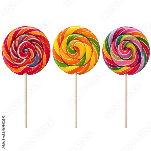 Wallpaper Mural  colorful lollipops isolated  Torontodigital.ca