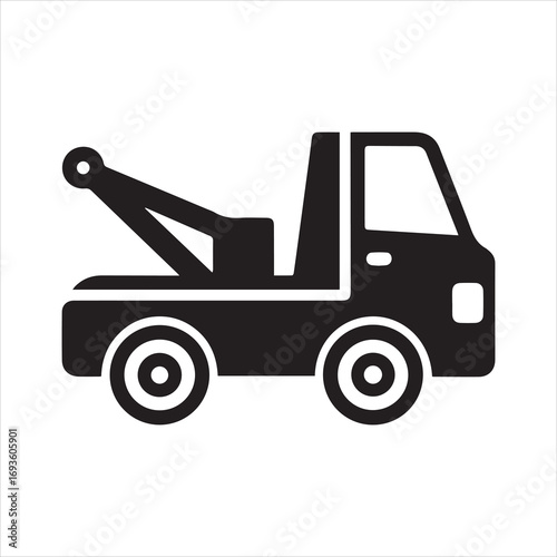 Tow Truck Icon Vector Illustration