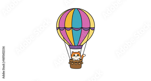 vector hot air balloon