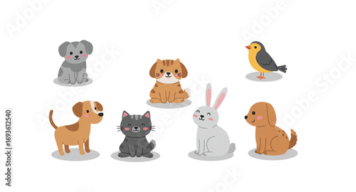 set of funny cats