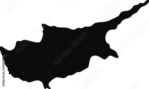Vector map of cyprus