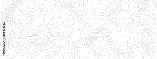 Seamless Grid Pattern Combining Topography, Technology Lines, and Discovery Areas Represented in Geometric Styles
