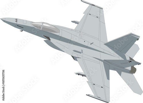 The F/A 18 Super Hornet fighter jet is performing a maneuver.