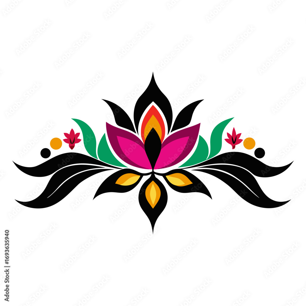Fototapeta premium abstract flower vector illustration