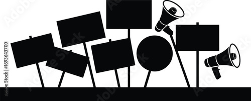 Blank Protest Signs 