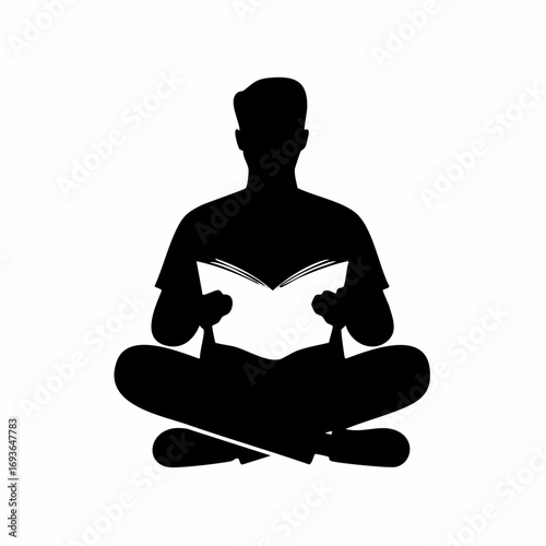 Person absorbed in reading a book, enjoying knowledge and quiet contemplation.