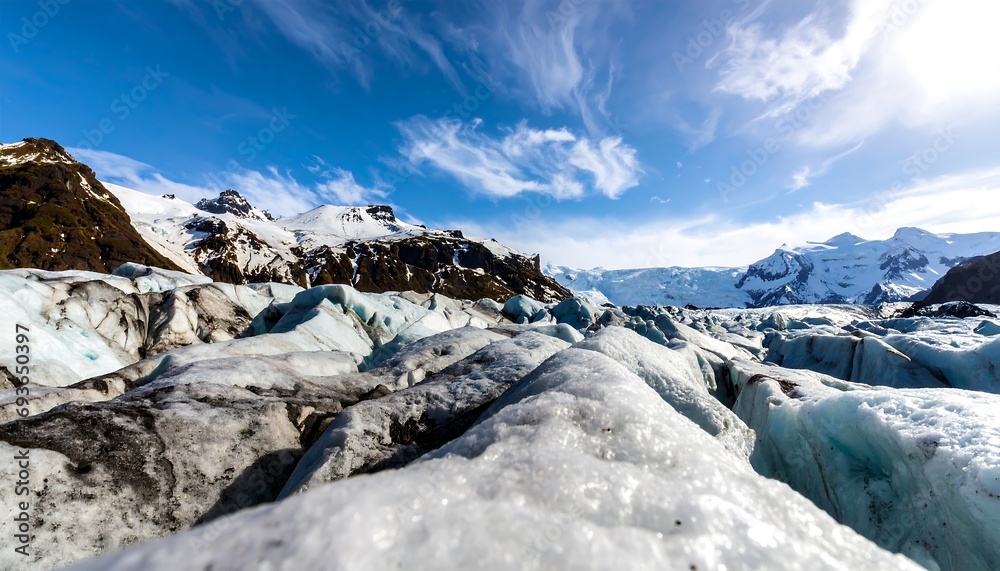 custom made wallpaper toronto digitalGlacier landscape, bright sunny day