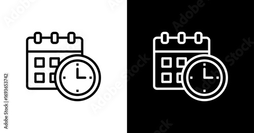 Deadline Icon Set Design 