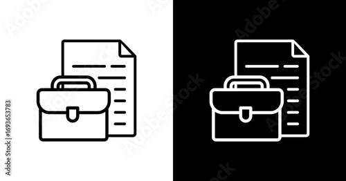 Business Document Icon Set Design 