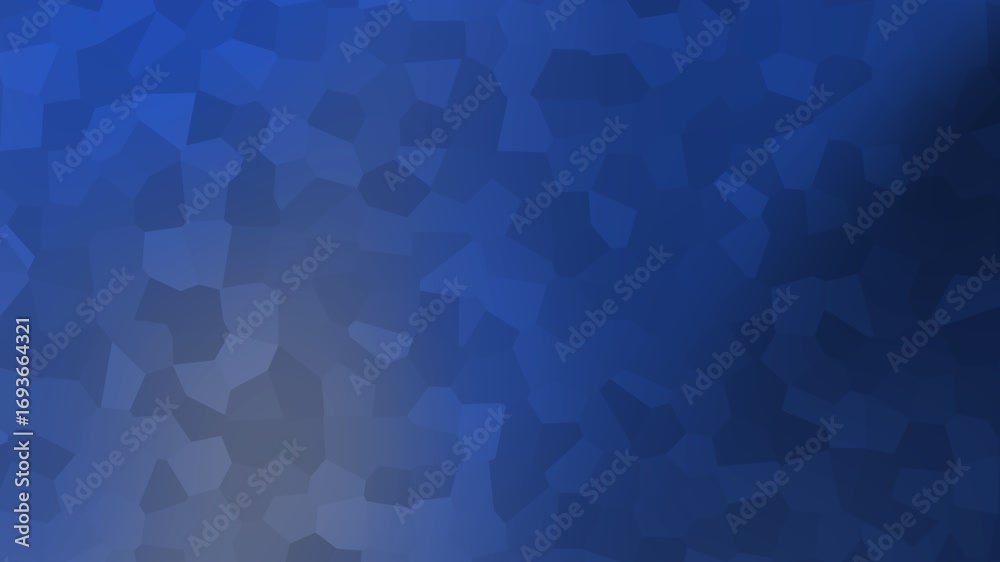 Blue navy background highlights a geometric pattern of abstract irregular shapes elegantly.