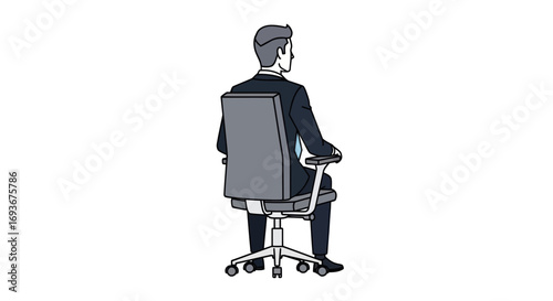 Hand-drawn illustration of a modern office printer with paper output.