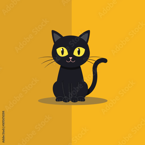 illustration of cat in halloween 