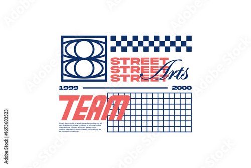streetwear template for modern design clothing