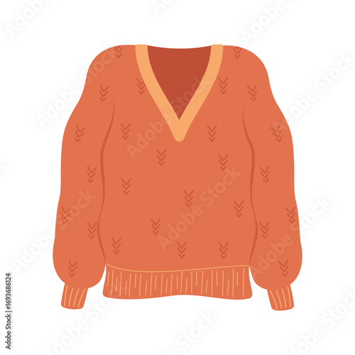 Warm winter clothes and jackets in different styles