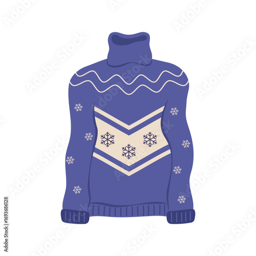 Warm winter clothes and jackets in different styles