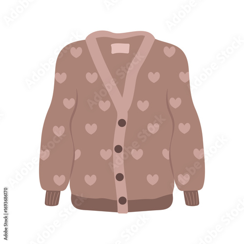 Warm winter clothes and jackets in different styles