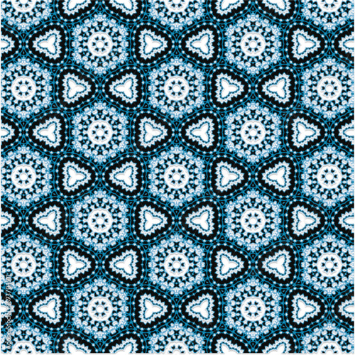 Abstract Mandala Pattern in Perspective Geometric Kaleidoscope Abstract Design Symmetrical Abstract Pattern Background