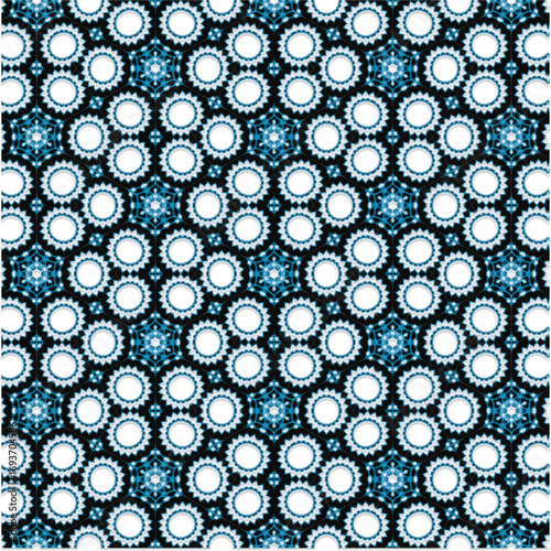 Abstract Mandala Pattern in Perspective Geometric Kaleidoscope Abstract Design Symmetrical Abstract Pattern Background