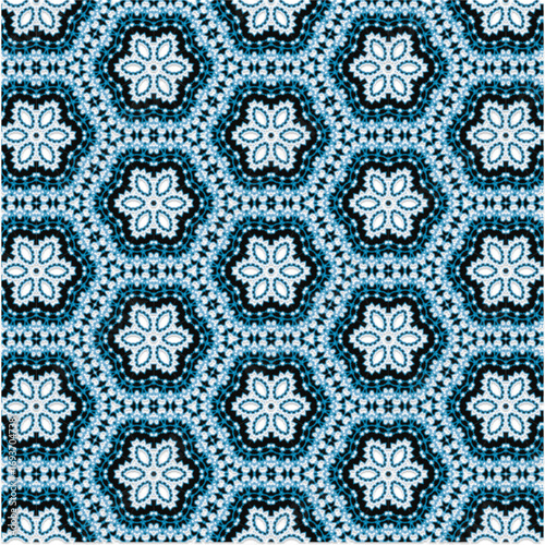 Abstract Mandala Pattern in Perspective Geometric Kaleidoscope Abstract Design Symmetrical Abstract Pattern Background