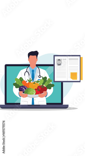 Healthy eating doctor online consultation for better nutrition and wellbeing