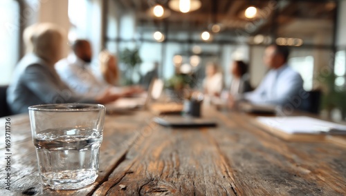 Business meeting in a modern office