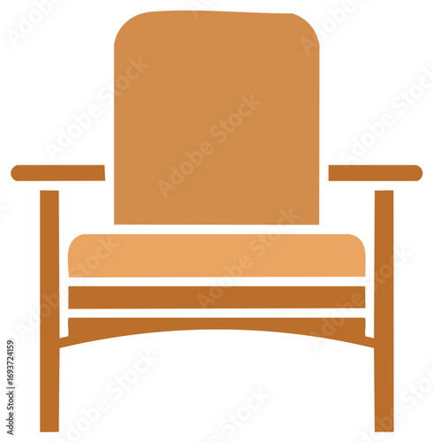 Vector illustration of a modern chair
