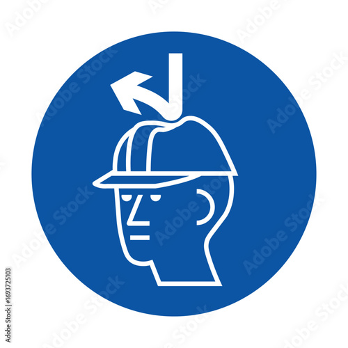 Safety Helmet Illustration for Construction and Workplace Compliance