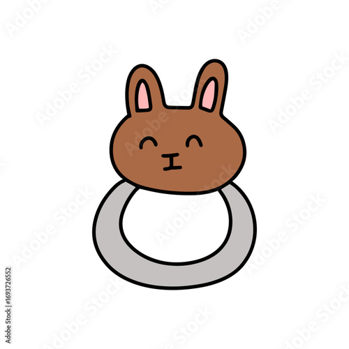 Outline baby new born doodles decoration element design. game, education, sock. baby newborn element doodle