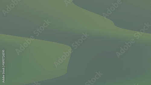 Abstract green and blue wave patterns creating a serene and calming background
