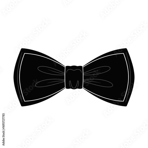 Refined Black Bow Tie