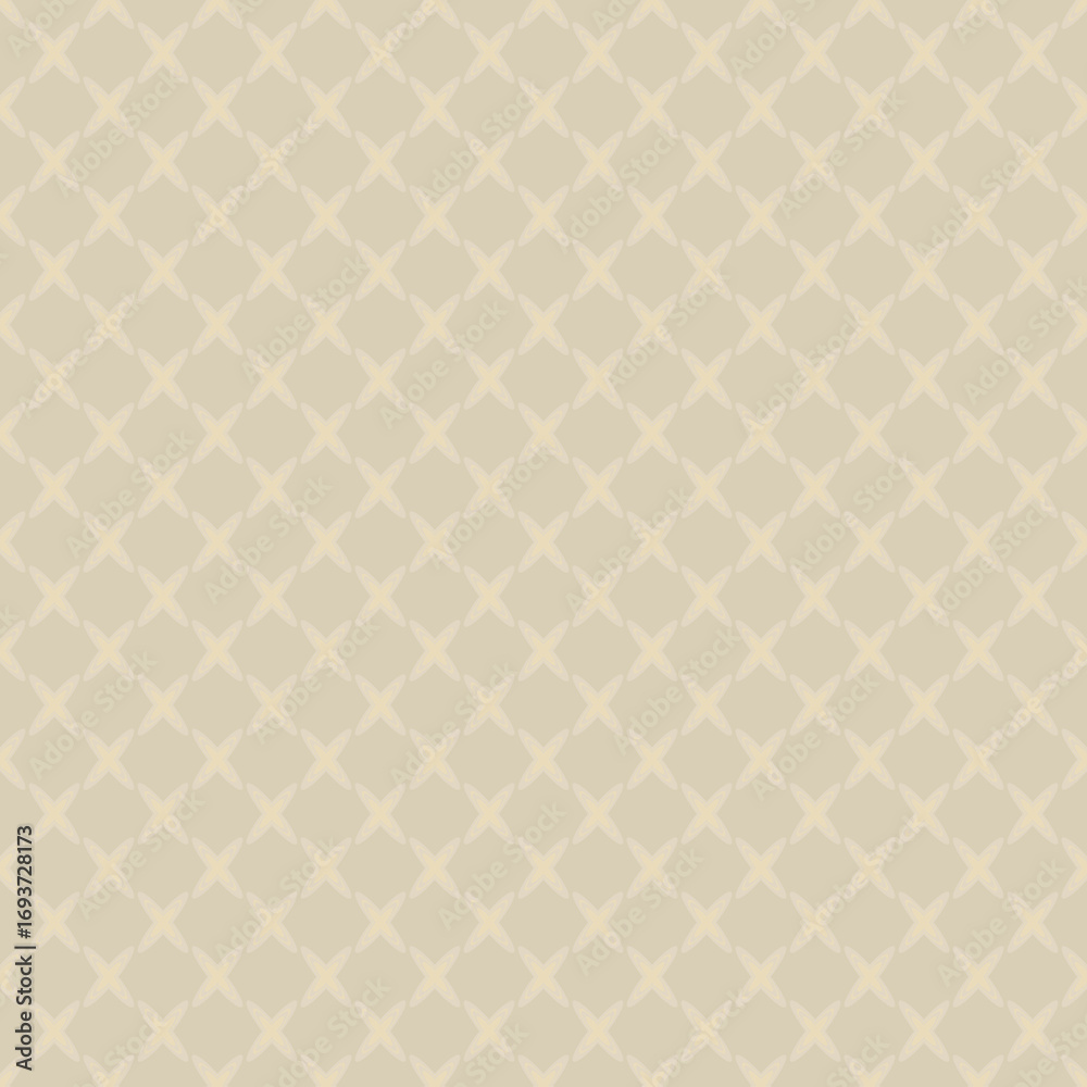 Fototapeta premium Seamless simple monochromatic beige checkered pattern.