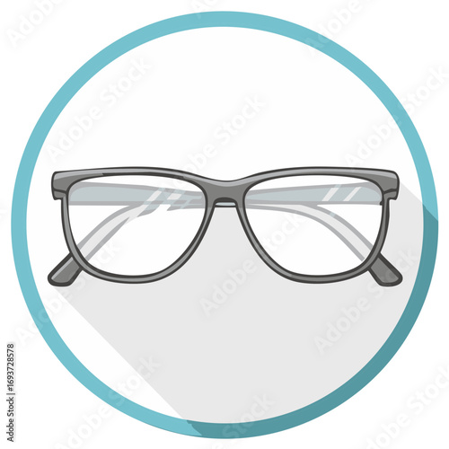 Modern Eyeglasses Illustration Optical Vision Solution Graphic Icon
