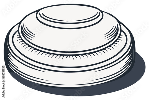 Ceramic Cake Stand Illustration Decorative Pedestal Serving Dessert Design