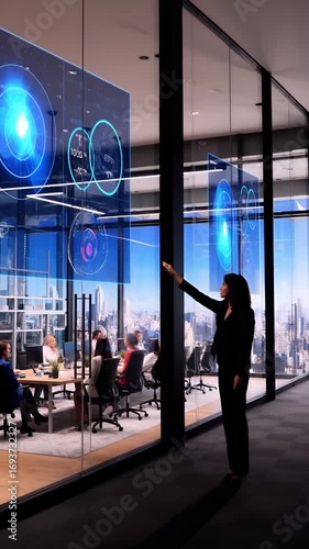 未来のテクノロジーを活用したオフィス