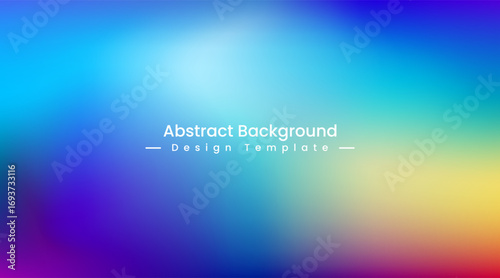 Abstract creative blue yellow purple gradient background banner cover will multi color blur design	

