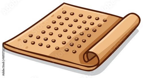 Aromatic Flat Bread with Pitted Design Baked Flat for Meal or Snack Time Appetizer