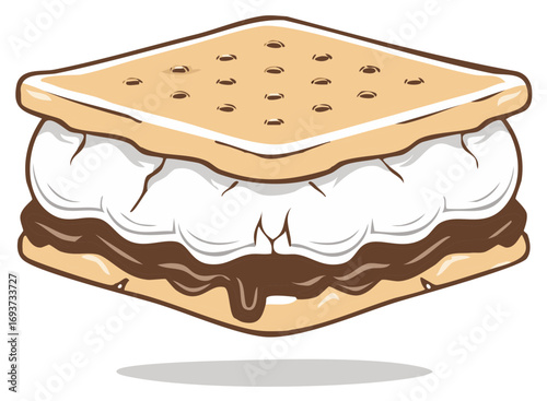 Gooey Chocolate Marshmallow Graham Cracker Treat