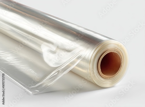 Clear plastic roll