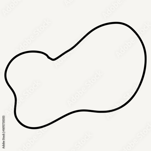 Abstract shapes element design. frame shape diffrent element. Abstract liquid shapes. Random wavy oval spots and curvy elements. Amoeba rectangle box set