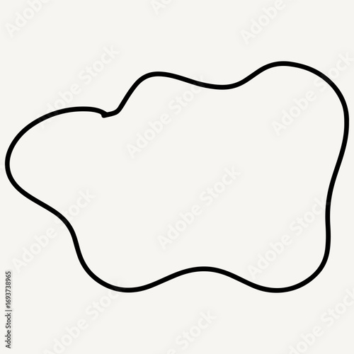 Abstract shapes element design. frame shape diffrent element. Abstract liquid shapes. Random wavy oval spots and curvy elements. Amoeba rectangle box set