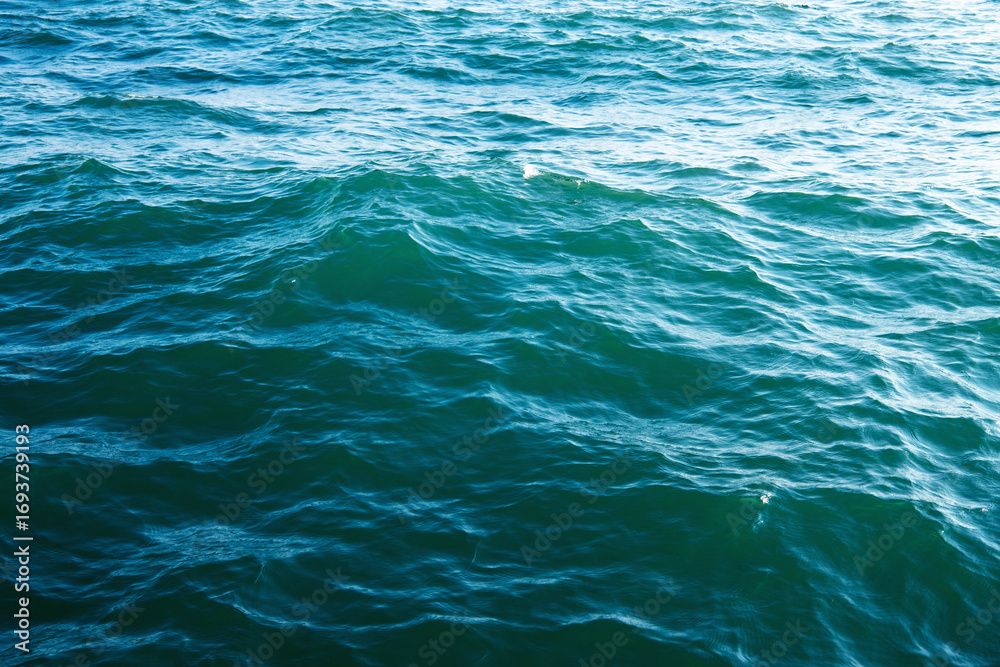 Fototapeta premium Blue sea water background texture