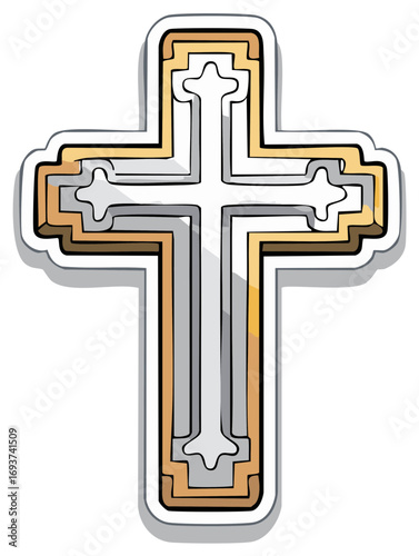 Decorative Cross Illustration Symbol Religious Icon Spirituality Symbolism Art
