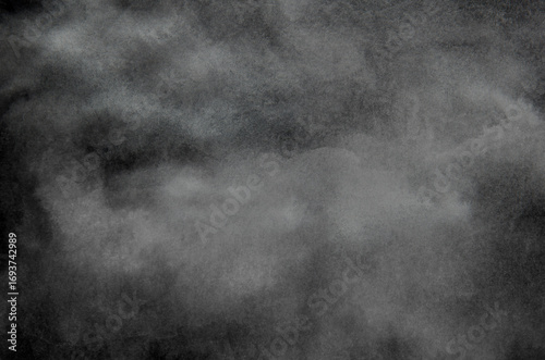 Black abstract background in watercolor