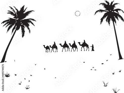 “The Caravan That Didn’t Just Cross, It Carried Stories”

“Palm to Horizon: A Journey Etched in Silence”