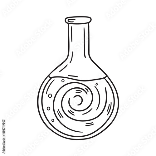 A vortex swirling in a laboratory experiment