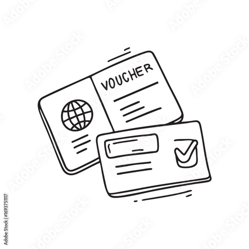 A voucher beside a loyalty card
