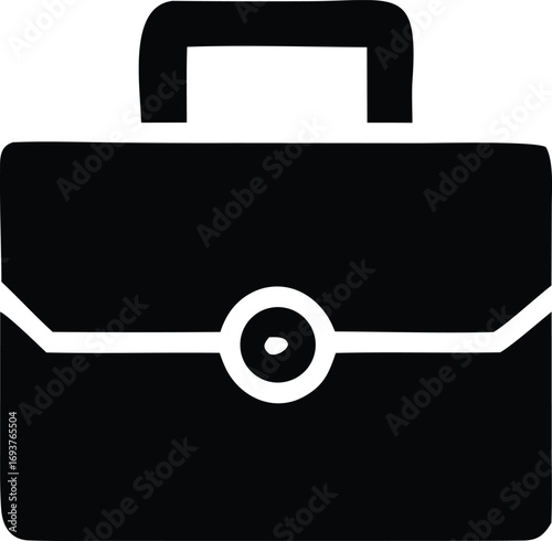 Classic briefcase icon represents business travel professionalism and work essentials modern icon for corporate and office themes